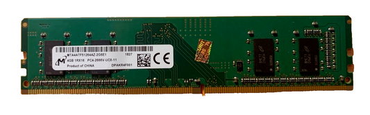 Micron 4gb 1Rx16 2666V DIMM Desktop